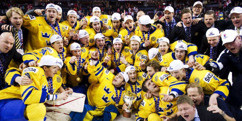 Sverige vinner guld under JVM 2012
