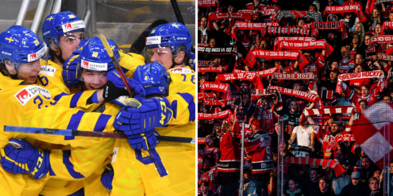 Tre Kronor och Örebro supportrar