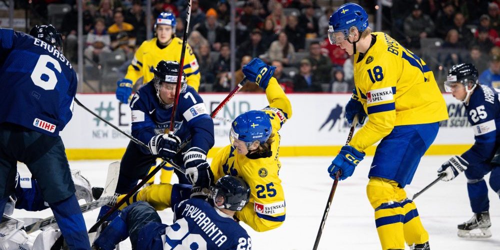 Sverige mot Finland i JVM 2023