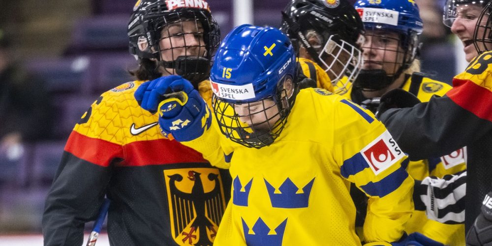 Sverige mot Tyskland damernas hockey-VM
