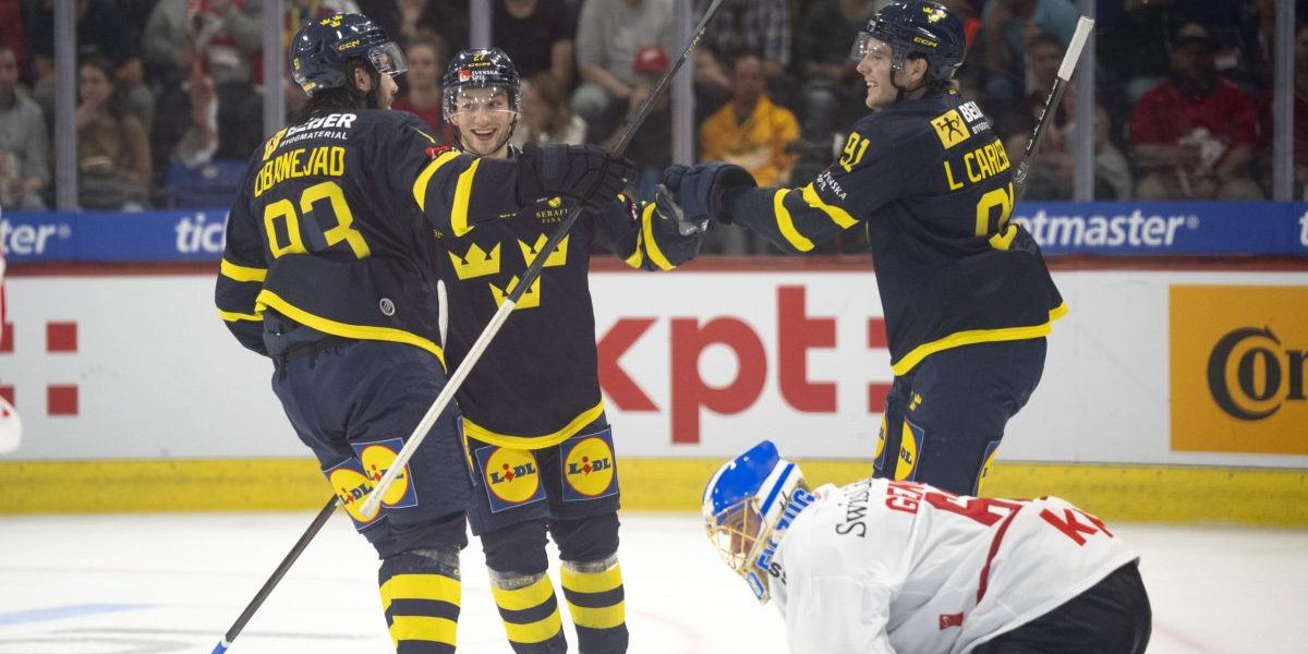 Sverige mot Schweiz Czech Hockey Games