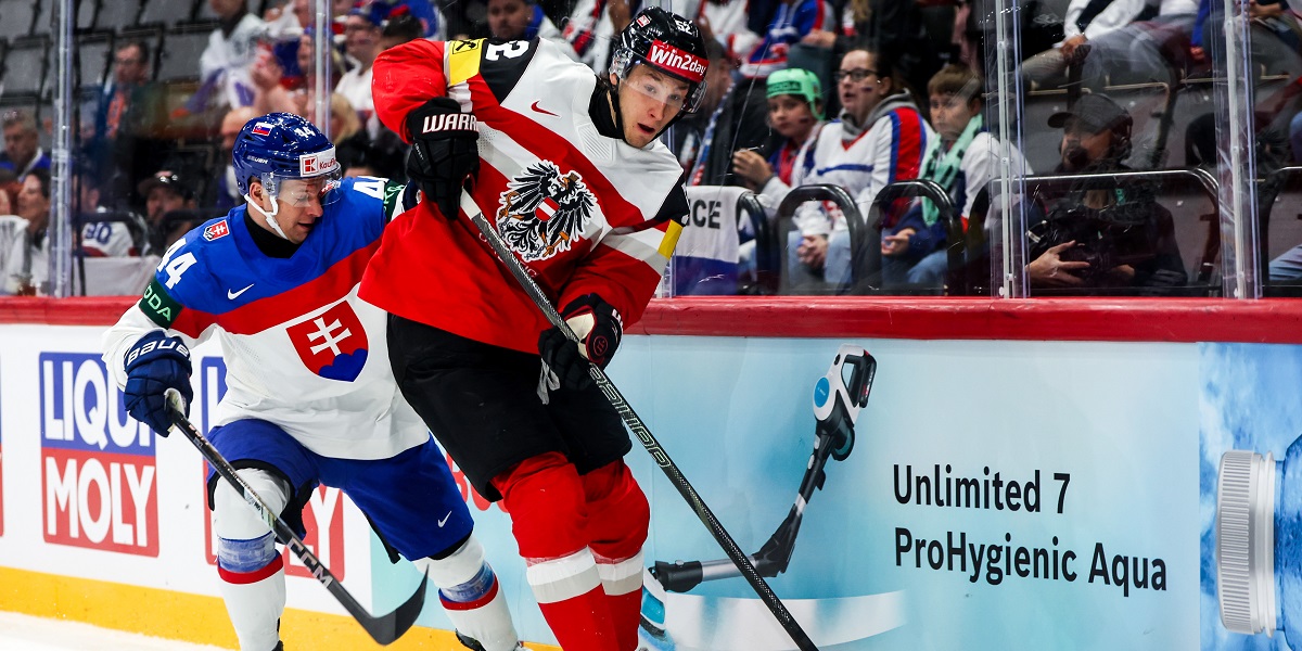 Österrike mot Slovakien i hockey VM 2025