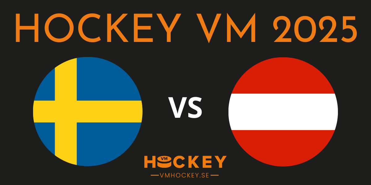 Hockey VM 2025 Sverige Österrike