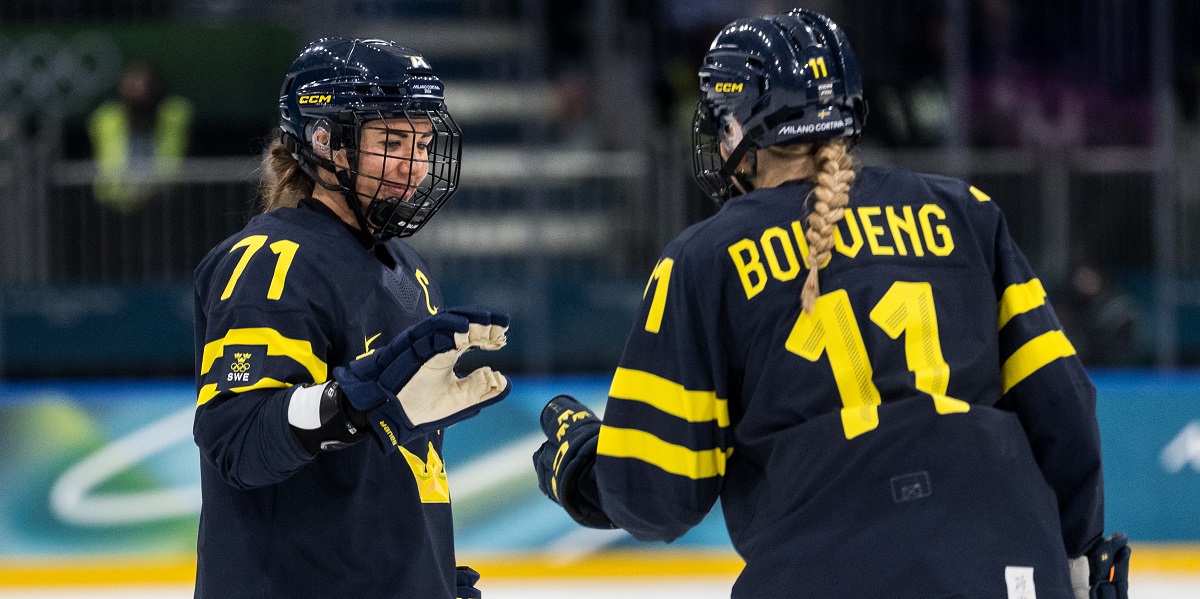 Anna Kjellbin och Josefin Bouveng under OS 2026