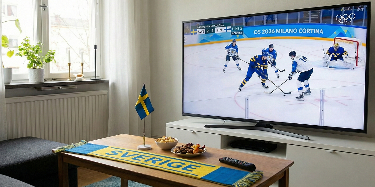 Följ Sverige Finland i hockey OS 2026