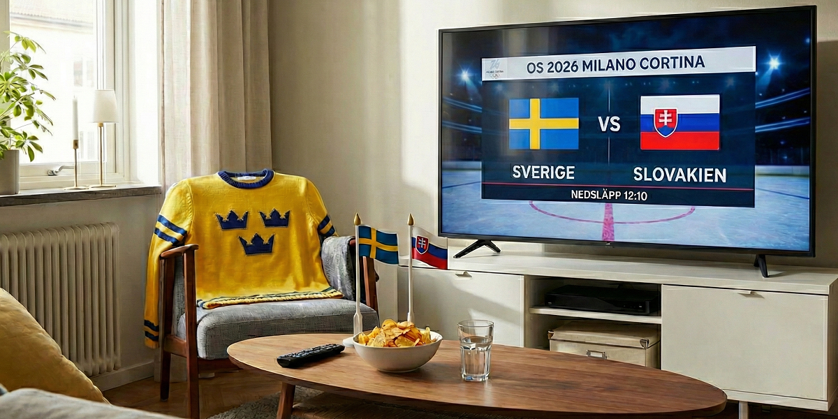 Följ Sverige Slovakien i Hockey OS 2026
