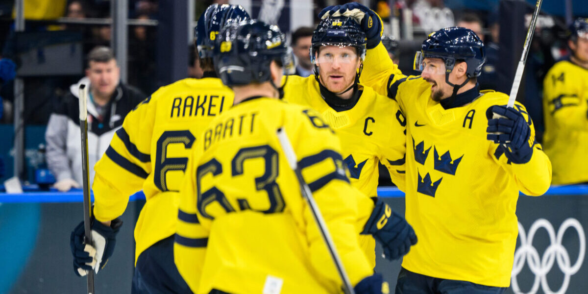 Sverige mot Lettland hockey OS
