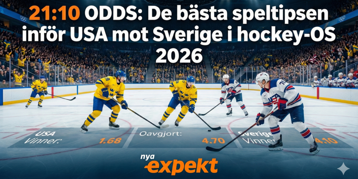 Speltips och odds sverige mot usa hockey os 2026