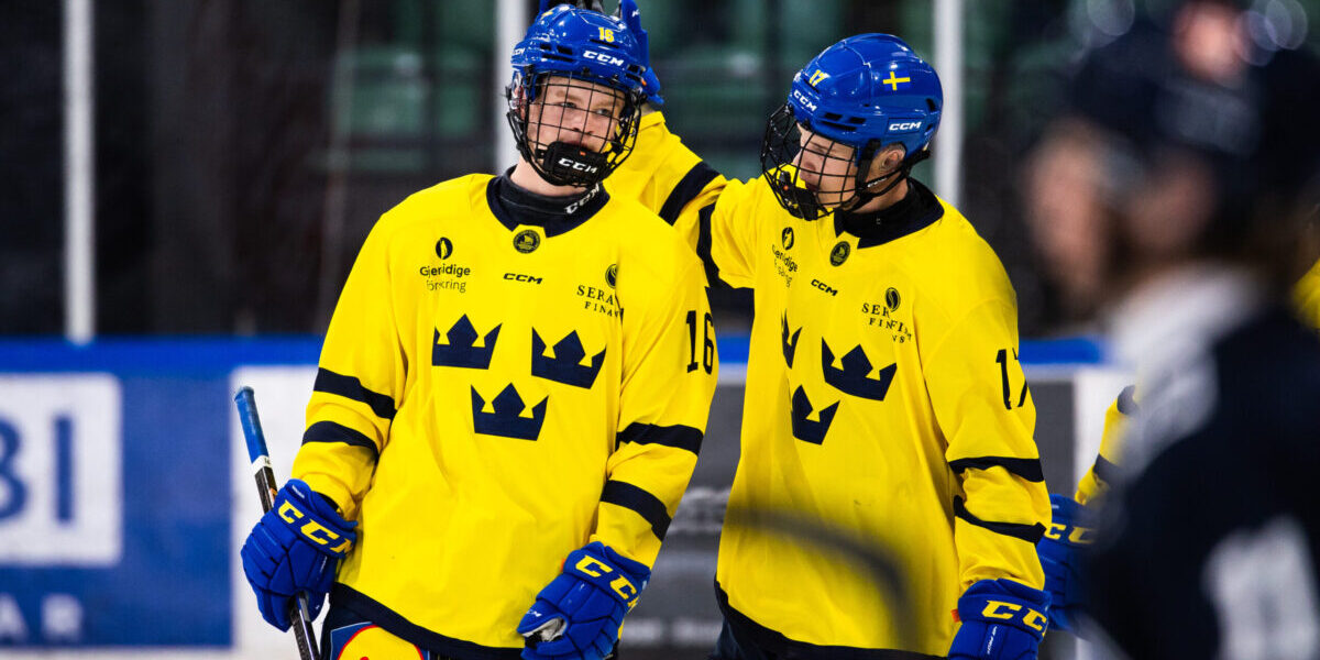 Oscar Holmertz och Elton Hermansson i U18-landslaget
