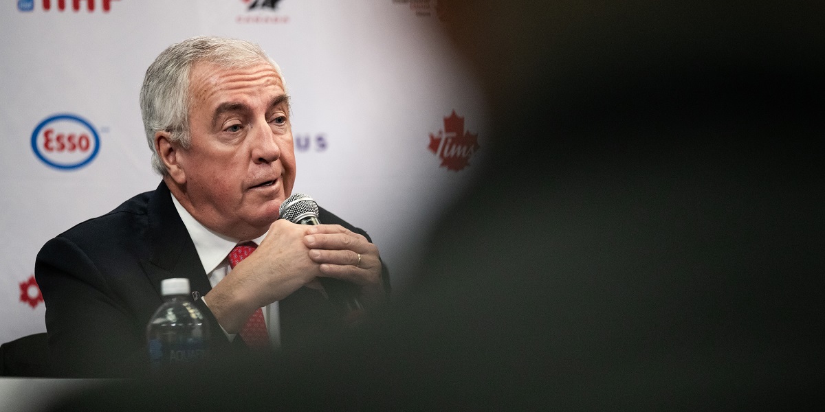 IIHF:s president Luc Tardif