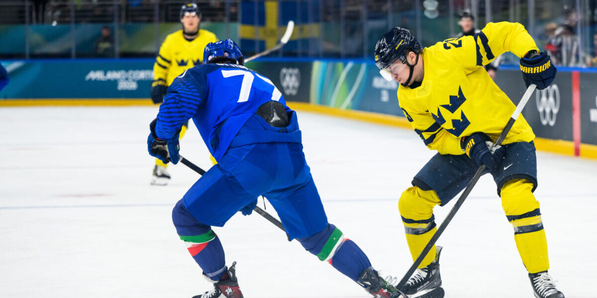 Sverige mot Italien i hockey-Vm